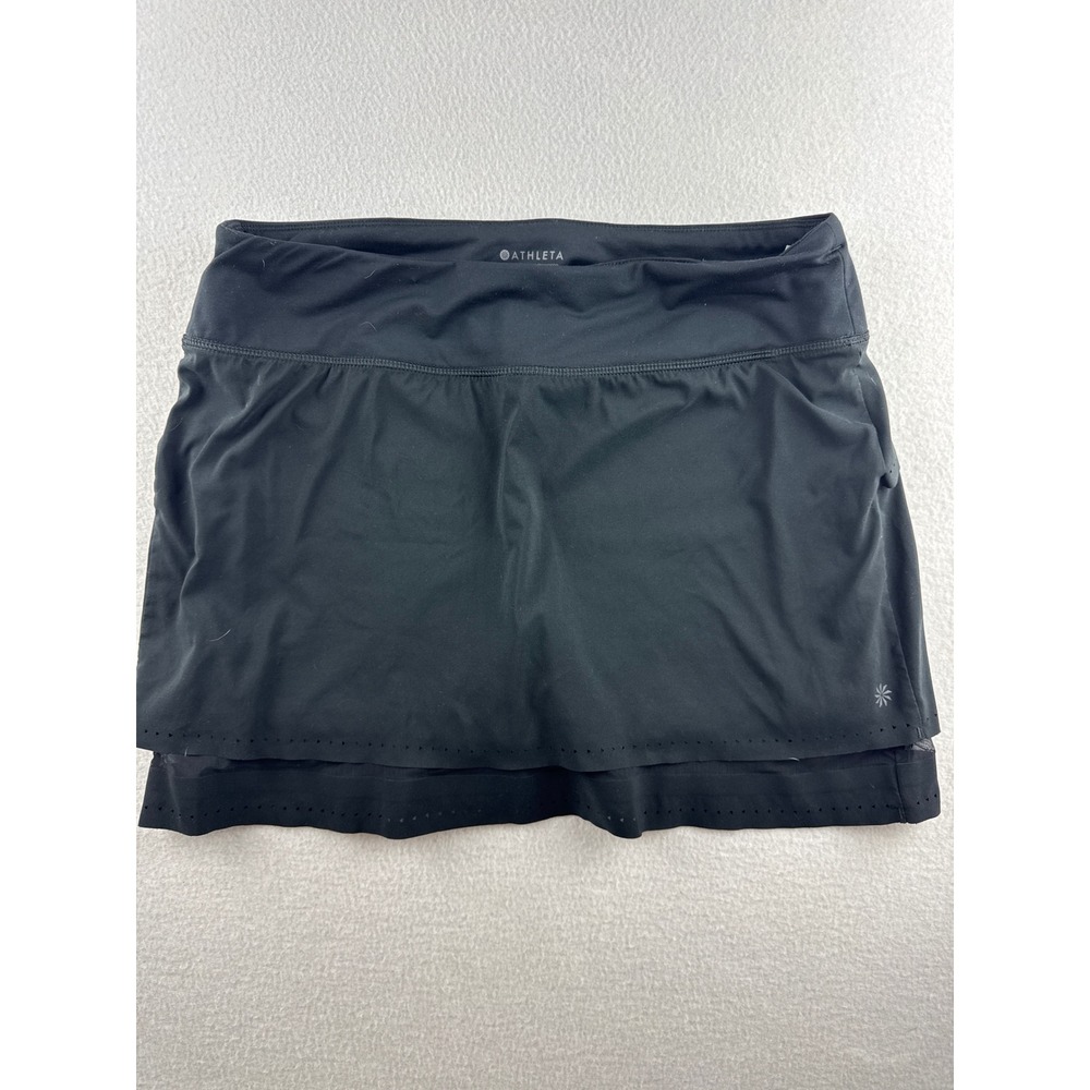Athleta Black Skort Tennis Golf Athletic Skirt Shorts Women's M